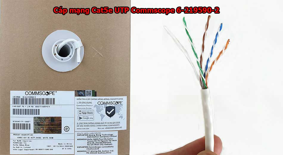 Cáp mạng Cat5e UTP Commscope