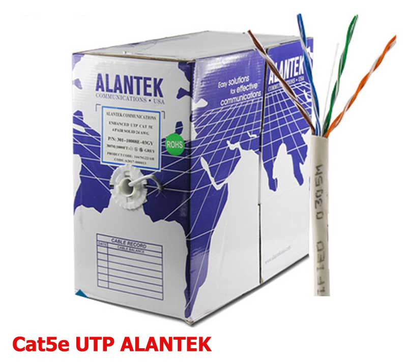 Cáp mạng Alantek Cat5e UTP