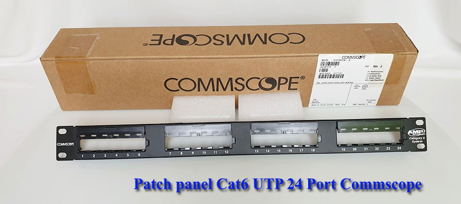 Patch panel cat6 UTP Commscope