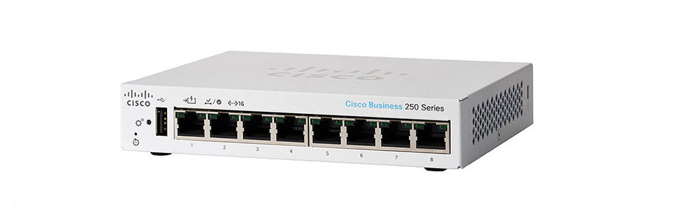 Thiết bị chuyển mạch Cisco CBS250 8T-D-EU