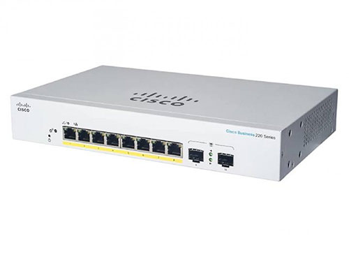 Thiết bị chuyển mạch CISCO CBS220 8-port PoE 130W 2x1G SFP