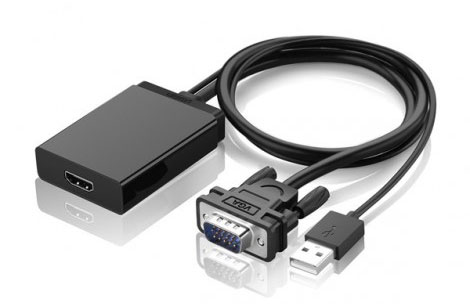 Cáp chuyển đổi VGA sang HDMI + Audio