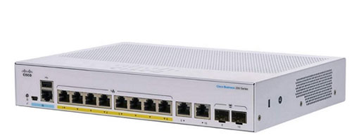 Thiết bị chuyển mạch CISCO CBS250 8-port GE POE+ Full PoE 120W 2x1G SFP