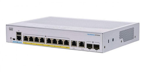 Thiết bị chuyển mạch CISCO CBS250 8-port PoE+ 45W 2x1G SFP/COPPER