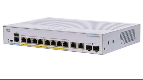 Thiết bị chuyển mạch CISCO CBS250 8-port POE+ 67W 2x1G SFP/COPPER