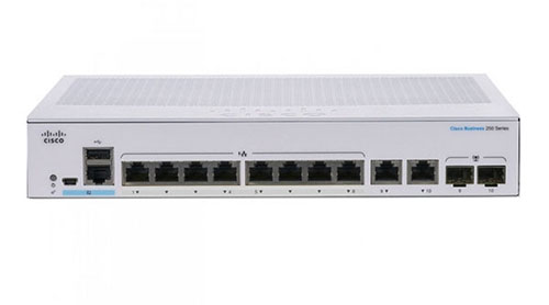 Thiết bị chuyển mạch CISCO CBS250 Smart 8-port GE PS 2x1G SFP