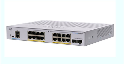 Thiết bị chuyển mạch CISCO CBS350 16-port GE POE+ 240W 2x1G SFP