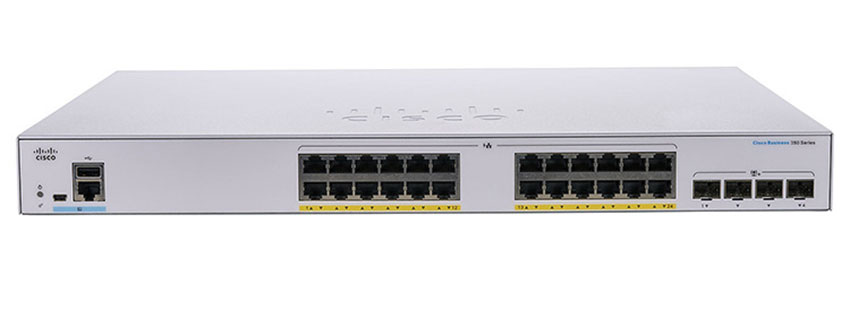 Thiết bị chuyển mạch CISCO CBS350 24-port GE POE+ 195W 4x1G SFP