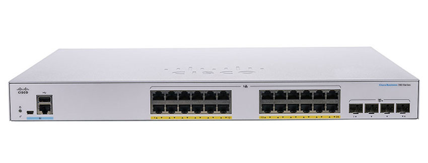 Thiết bị chuyển mạch CISCO CBS350 24-port GE POE+ 370W 4x10G SFP+