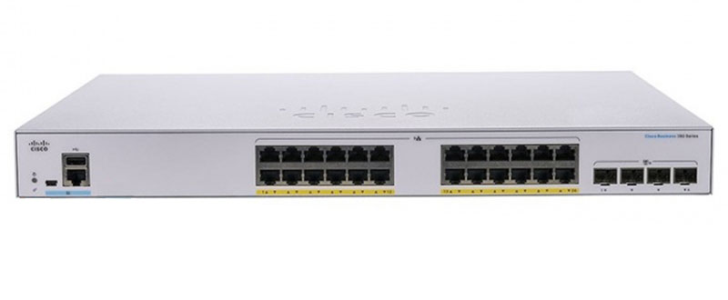 Thiết bị chuyển mạch CISCO CBS350 24-port GE POE+ 370W 4x1G SFP