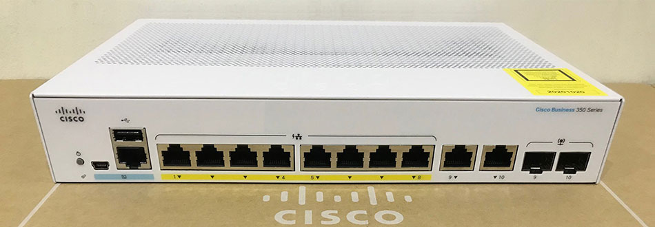 Thiết bị chuyển mạch CISCO CBS350 8-port GE POE+ 67W 2x1G SFP