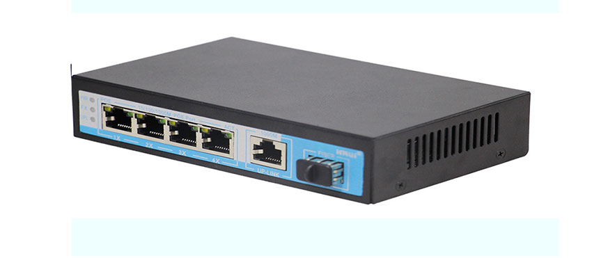 Thiết bị chuyển mạch POE 4-Port (10/100/1000M) Full Giga SFP