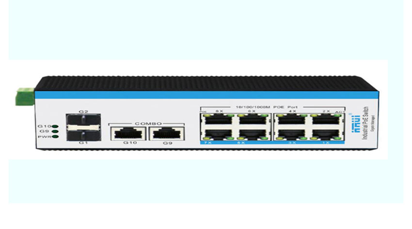 Thiết bị chuyển mạch POE 8-port +2SFP PN: HR600-AFG-822S