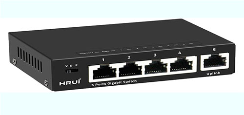 Switch 5-port Gigabit Ethernet PoE PN: HR-SWG1050