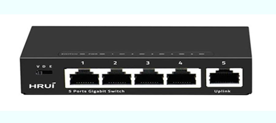 Switch 5-port Gigabit Ethernet PoE PN: HR-SWG1050