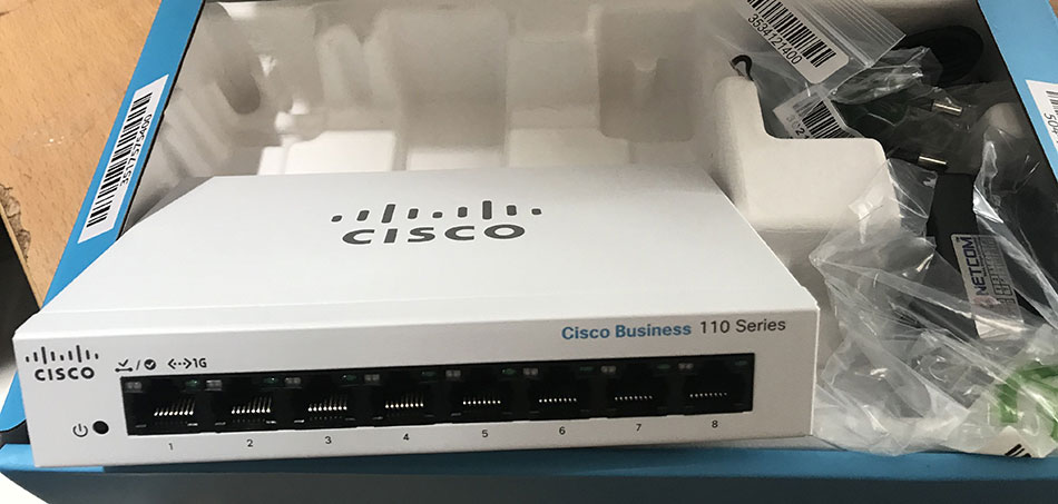 Switch CISCO CBS110 Unmanaged 8-port PN: CBS110-8T-D-EU