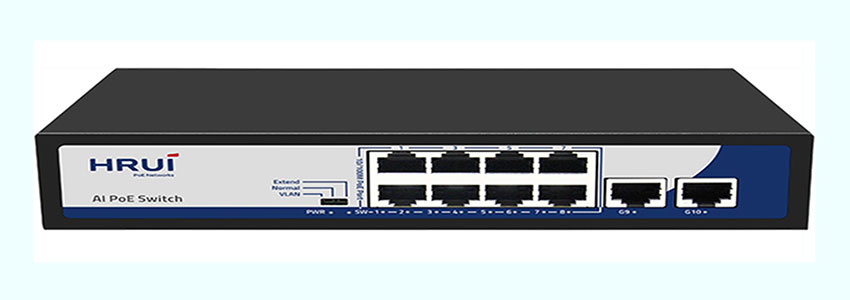 Switch HRUI POE 8 cổng PN: HR900-AF-82GN