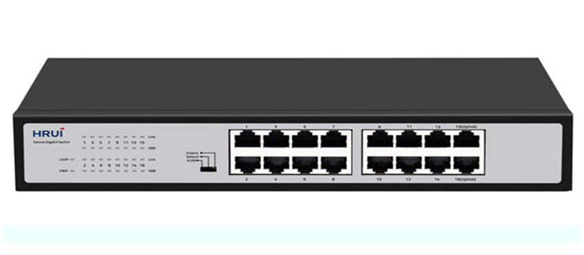 Switch PoE Ethernet 16-port PN: HR-SWG10160D